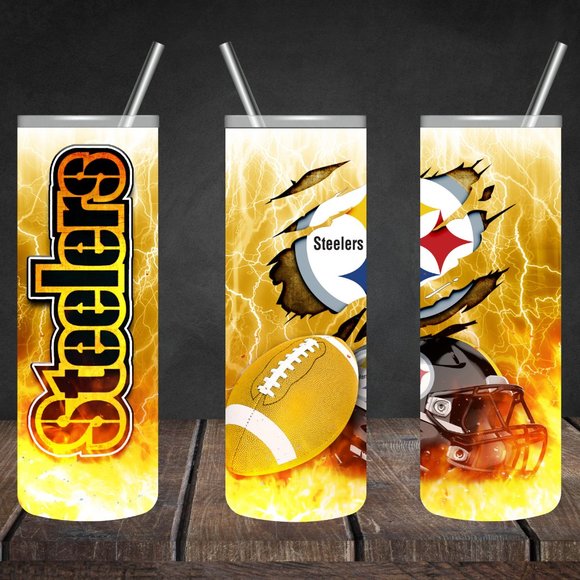 Simply Five Heart Other - COPY - Pittsburgh Steelers 20oz Skinny Tumbler